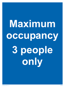 Maximum occupancy 3