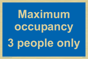 Maximum occupancy 3