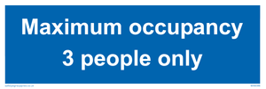 Maximum occupancy 3