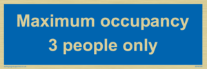 Maximum occupancy 3