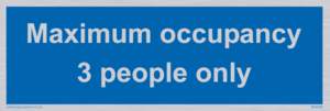 Maximum occupancy 3