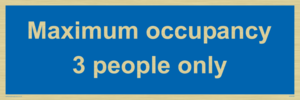 Maximum occupancy 3