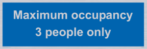 Maximum occupancy 3
