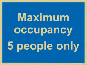 Maximum occupancy 3