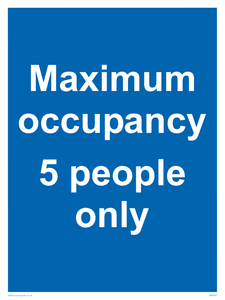 Maximum occupancy 3