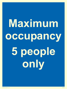 Maximum occupancy 3