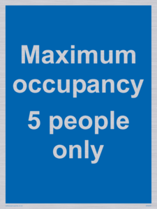 Maximum occupancy 3