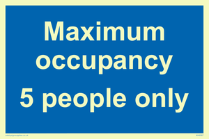 Maximum occupancy 3