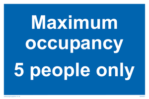 Maximum occupancy 3
