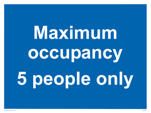 Maximum occupancy 3