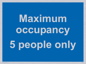 Maximum occupancy 3