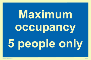 Maximum occupancy 3
