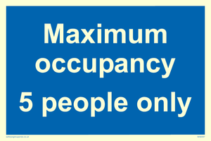 Maximum occupancy 3