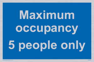 Maximum occupancy 3