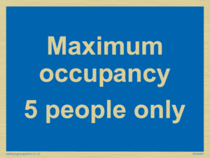 Maximum occupancy 3