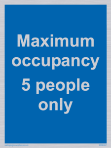 Maximum occupancy 3