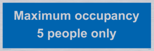 Maximum occupancy 3