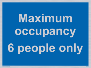 Maximum occupancy 6