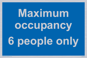 Maximum occupancy 6