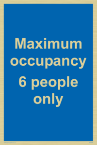 Maximum occupancy 6