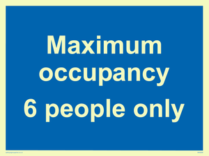 Maximum occupancy 6