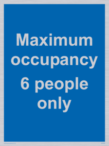 Maximum occupancy 6
