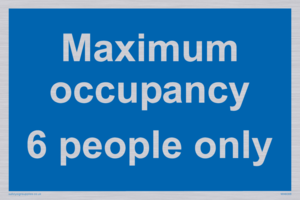 Maximum occupancy 6