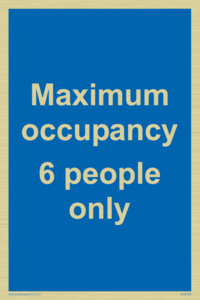 Maximum occupancy 6