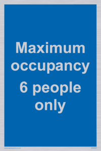 Maximum occupancy 6