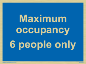 Maximum occupancy 6