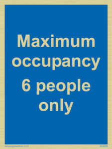 Maximum occupancy 6