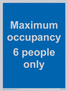Maximum occupancy 6
