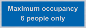Maximum occupancy 6