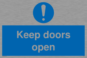 Keep doors open