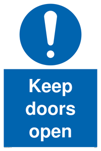 Keep doors open