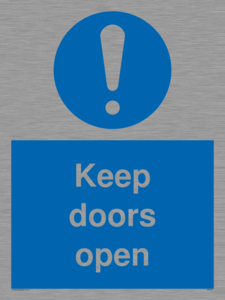 Keep doors open