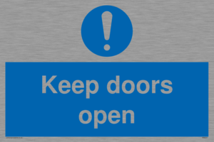 Keep doors open