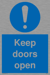 Keep doors open