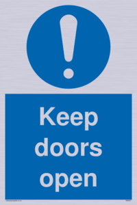 Keep doors open