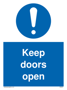 Keep doors open