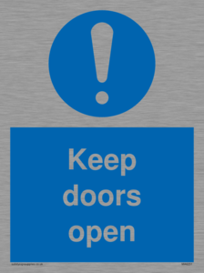 Keep doors open