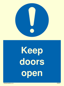 Keep doors open