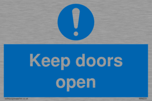 Keep doors open