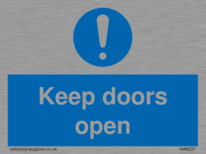 Keep doors open
