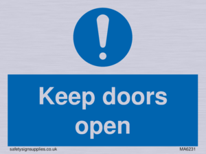 Keep doors open