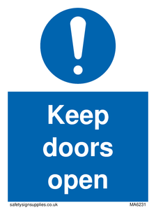 Keep doors open