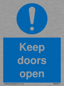 Keep doors open