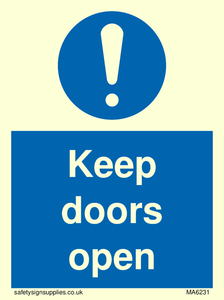 Keep doors open