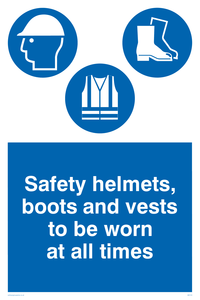Helmets boots vests all times