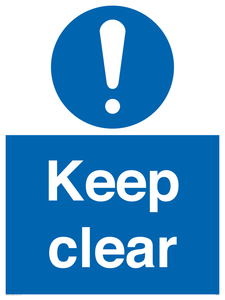 Keep clear sign